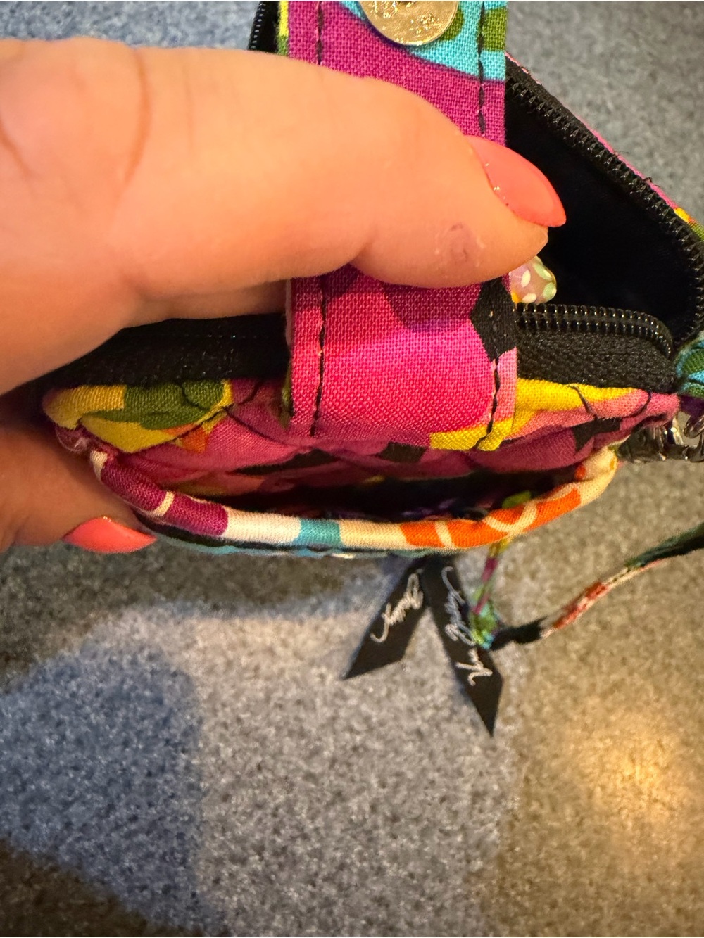 Vera Bradley Multicolor Quilted Wristlet Wallet - Picture 6 of 6